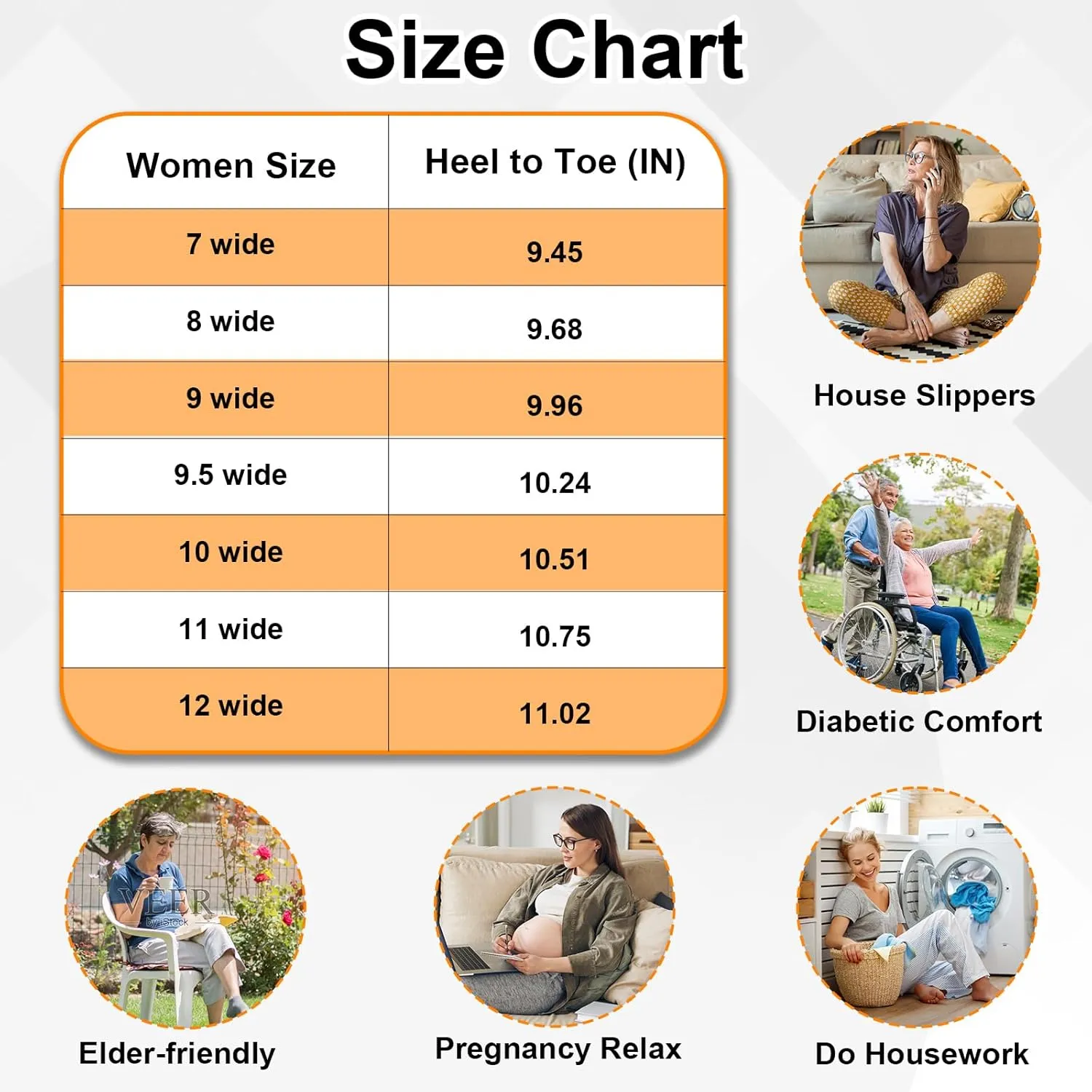 BARERUN Womens Slippers Wide Diabetic Shoes for Women Adjustable House Slippers Swollen Bunions Neuropathy House Shoes Stable Non Slip Barefoot Walking Shoes Indoor Outdoor