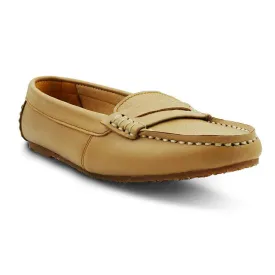 Leather Moccasin Soft Cream