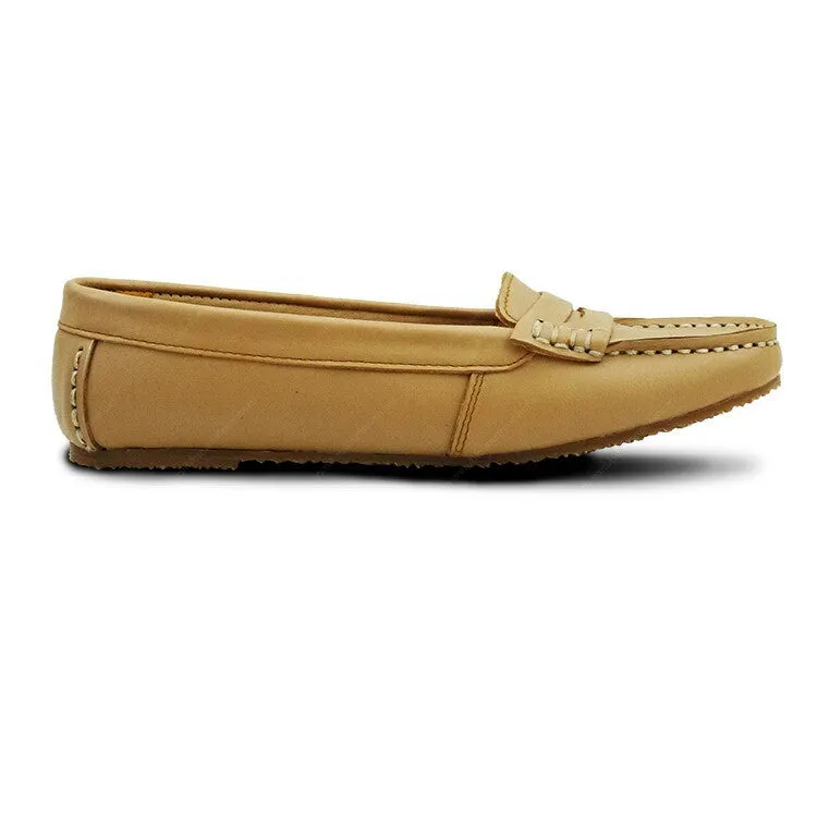Leather Moccasin Soft Cream