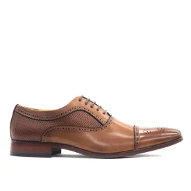 Portabella,CAP TOE-LACE UP-SHOES-5624-TAN