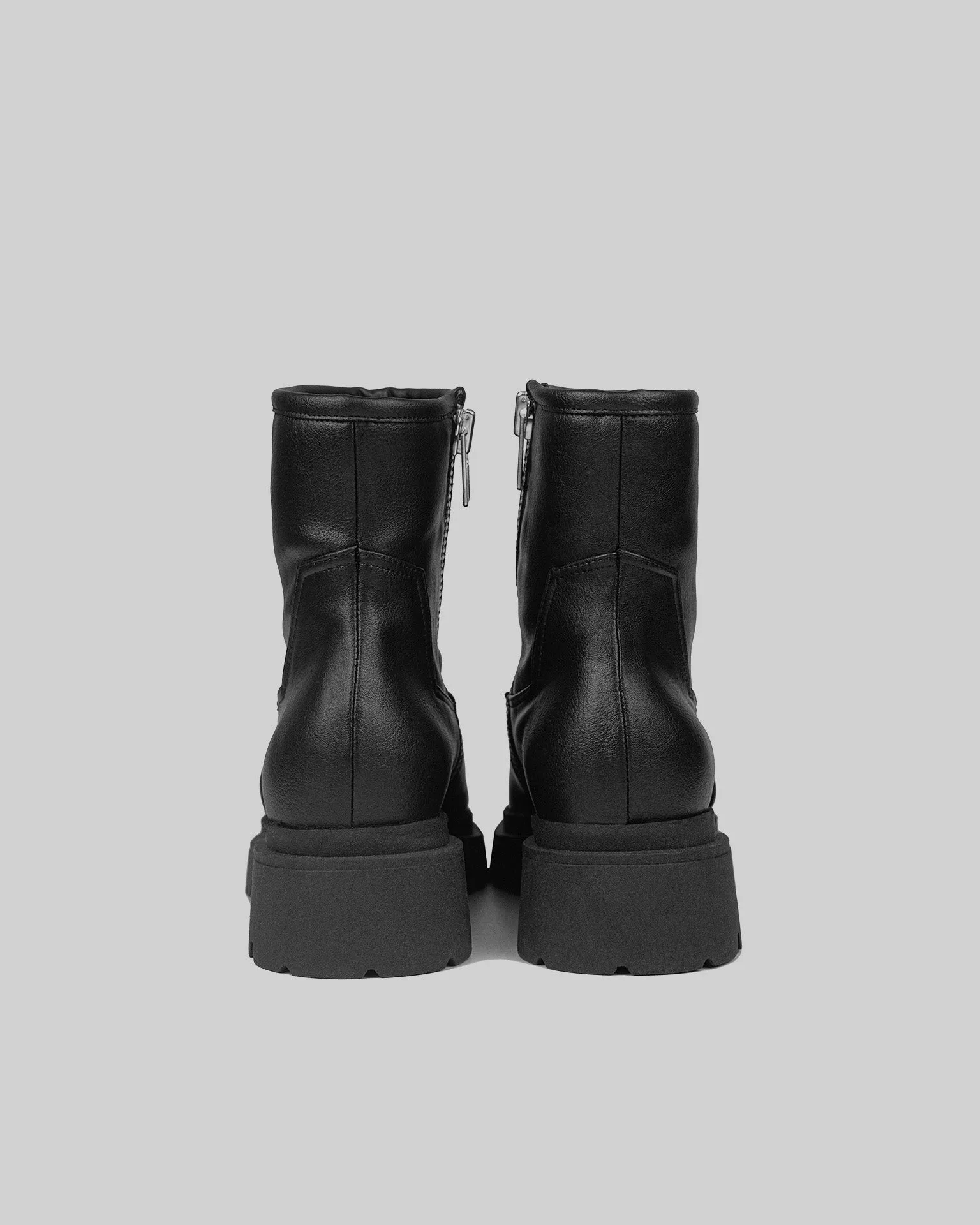 Squared Boots Women's Vegan Square Toe Ankle Boots